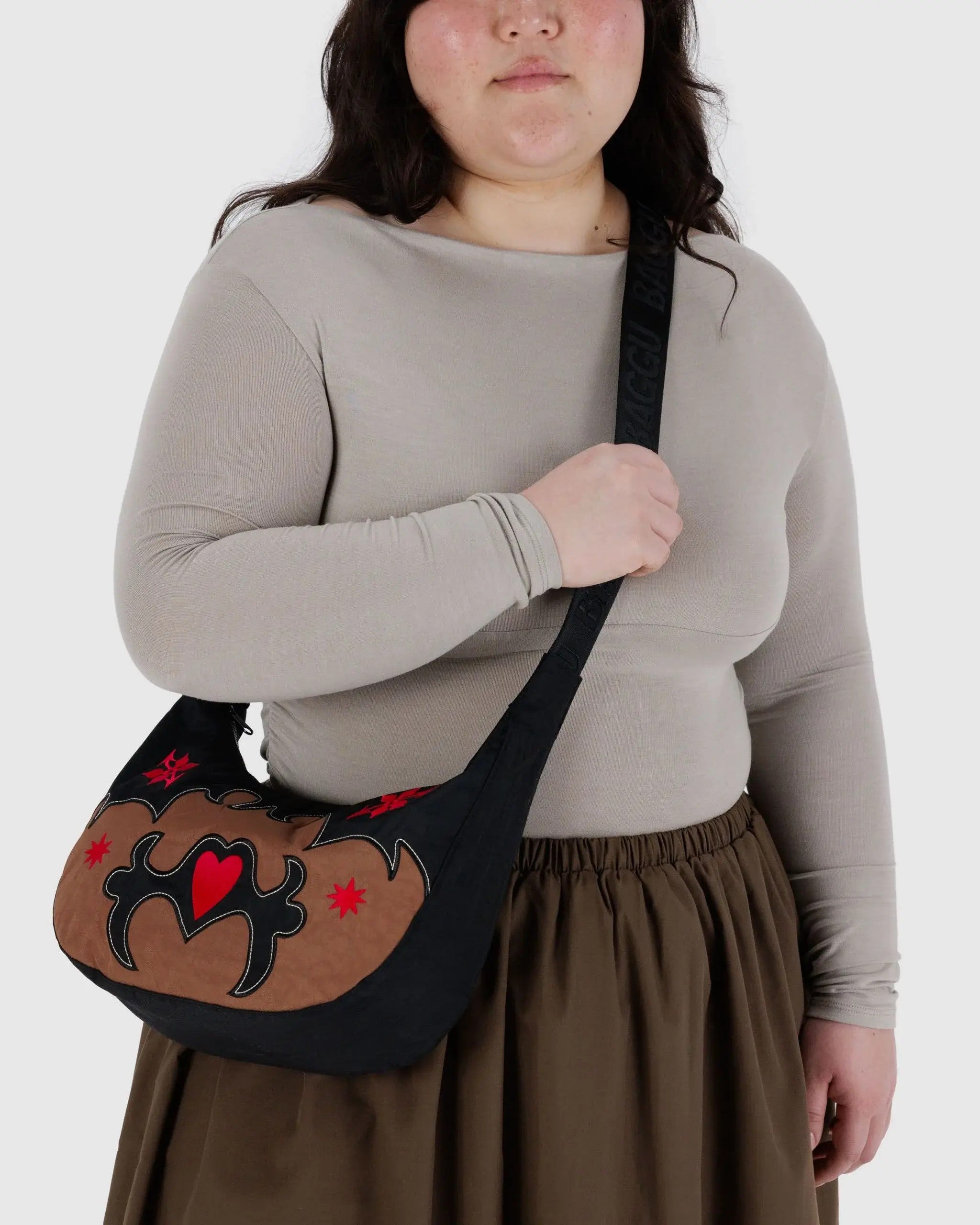 Medium Nylon Crescent Bag image 2